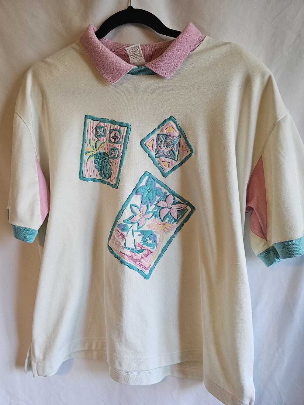 Vintage XL Pastel Womens Shirt Retro
